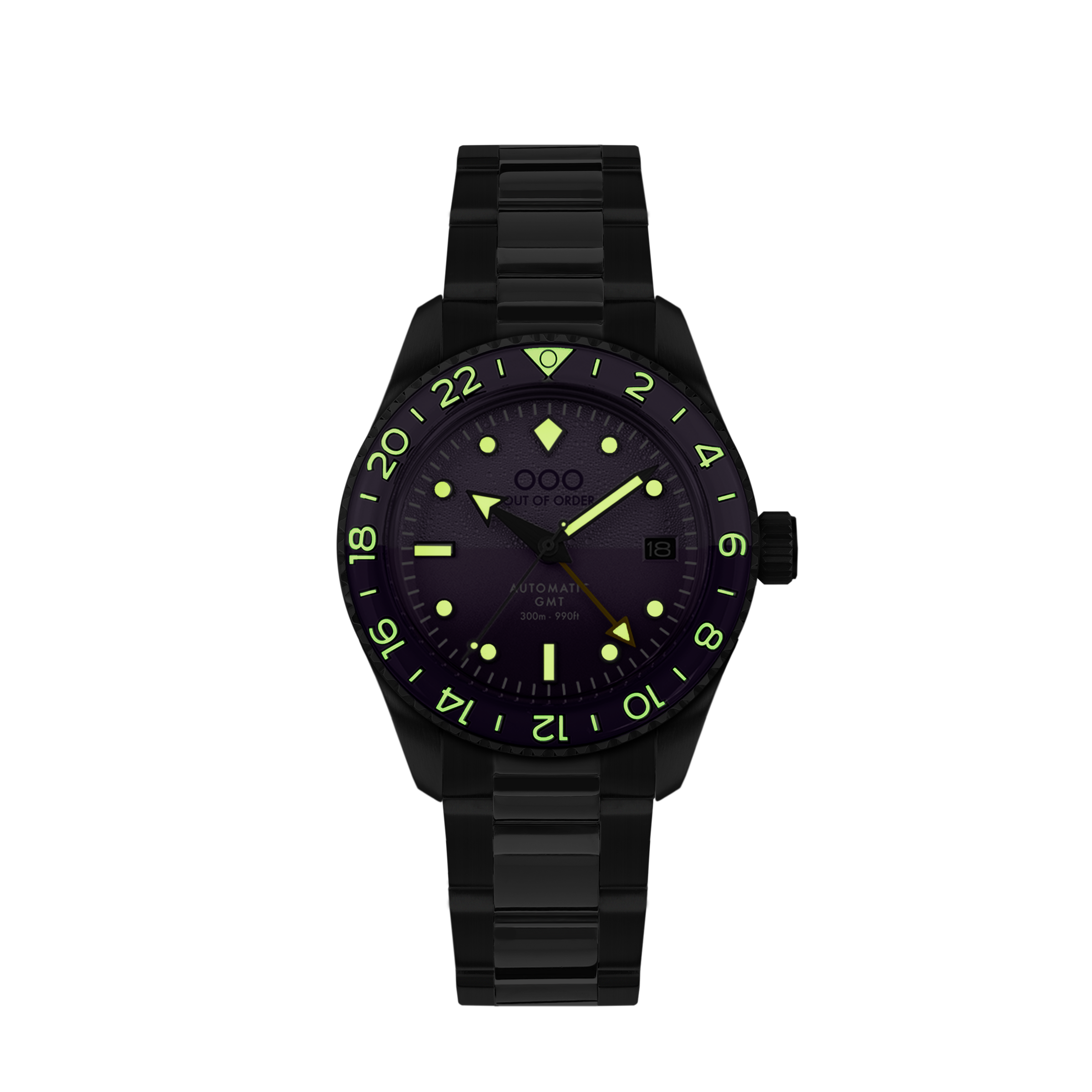 Out Of Order Shaker Dark Violet orologio GMT 40mm automatico