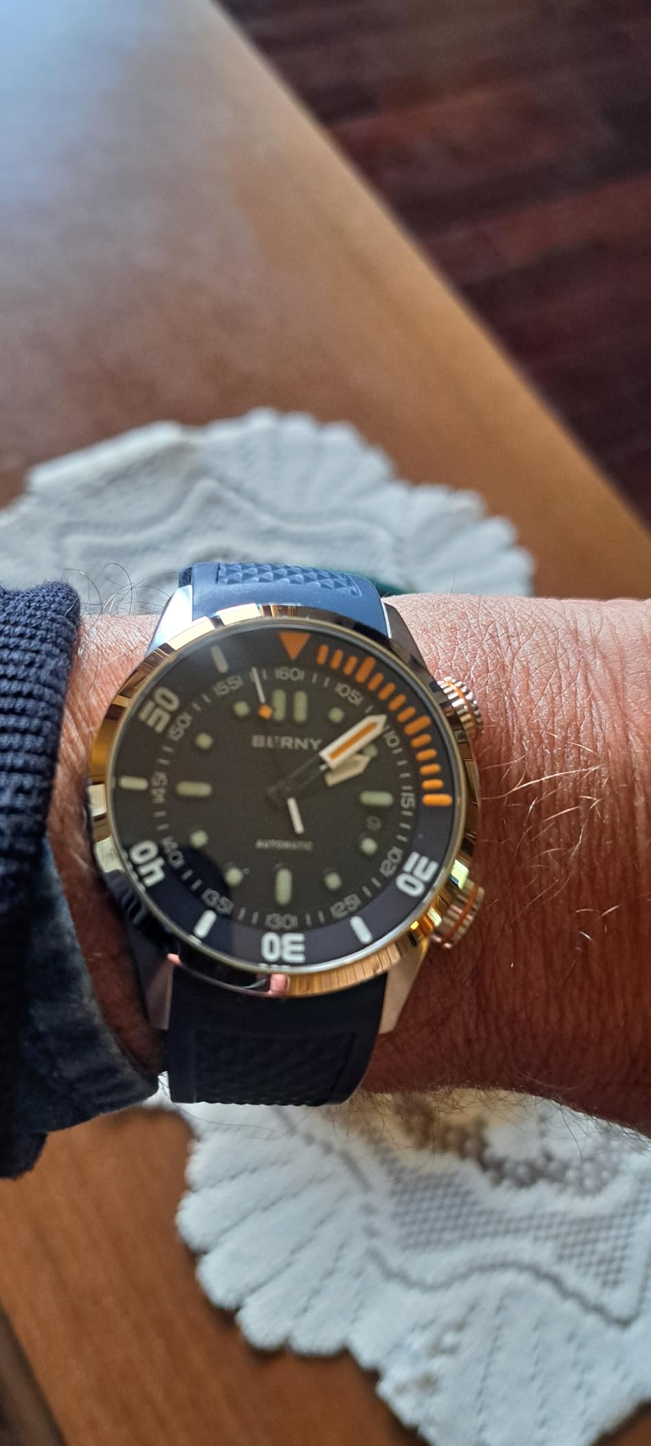 Berny Diver Collection orologio automatico nero 200M
