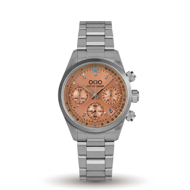 Out Of Order Sporty Cronografo orologio quarzo 40 mm acciaio pesca