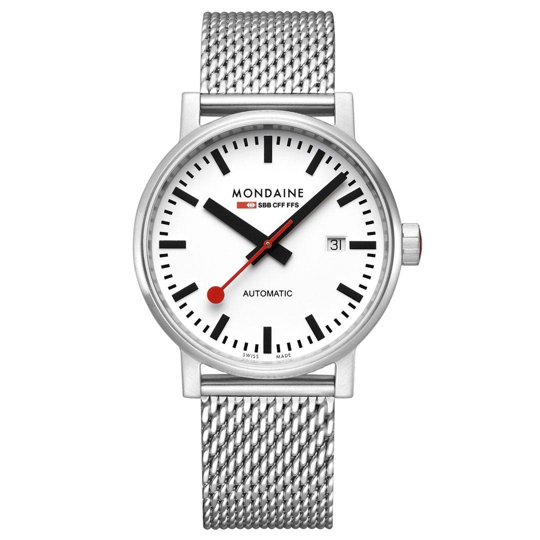 Mondaine evo2 Automatico Orologio Acciaio 40 mm Milanese