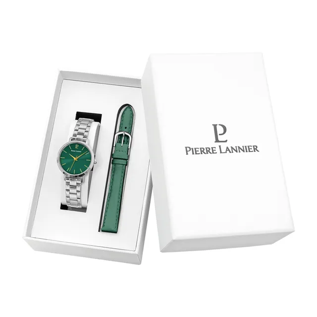 Pierre Lannier Chouquette orologio quarzo 30 mm acciaio pelle