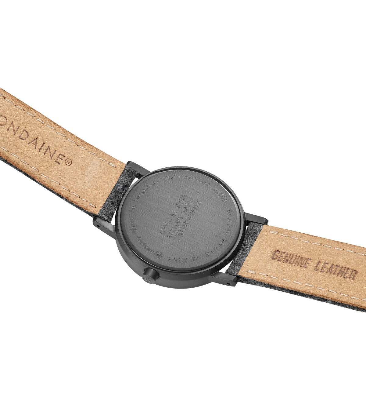 Mondaine Classic orologio nero 36 mm quarzo