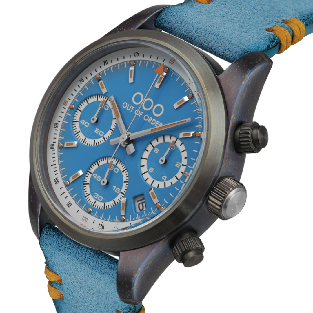 Out Of Order Sporty Azure Cronografo orologio blu 40 mm