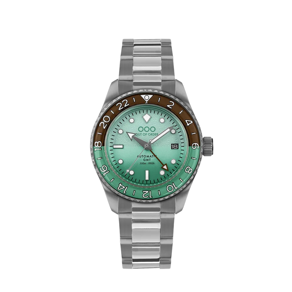 Out of Order Shaker After 8 Automatic GMT orologio verde 40 mm