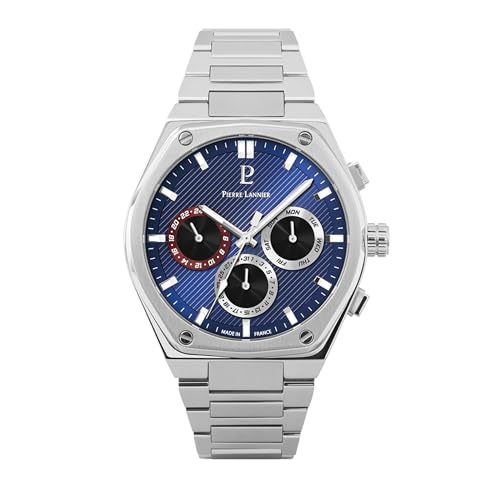 Pierre Lannier Copilote Cronografo Orologio Quarzo 42,5 mm Acciaio