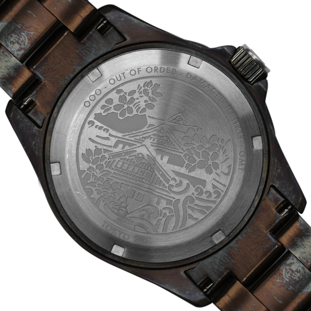 Out Of Order GMT Tokyo Shibuya Ultra Distressed Orologio 44mm