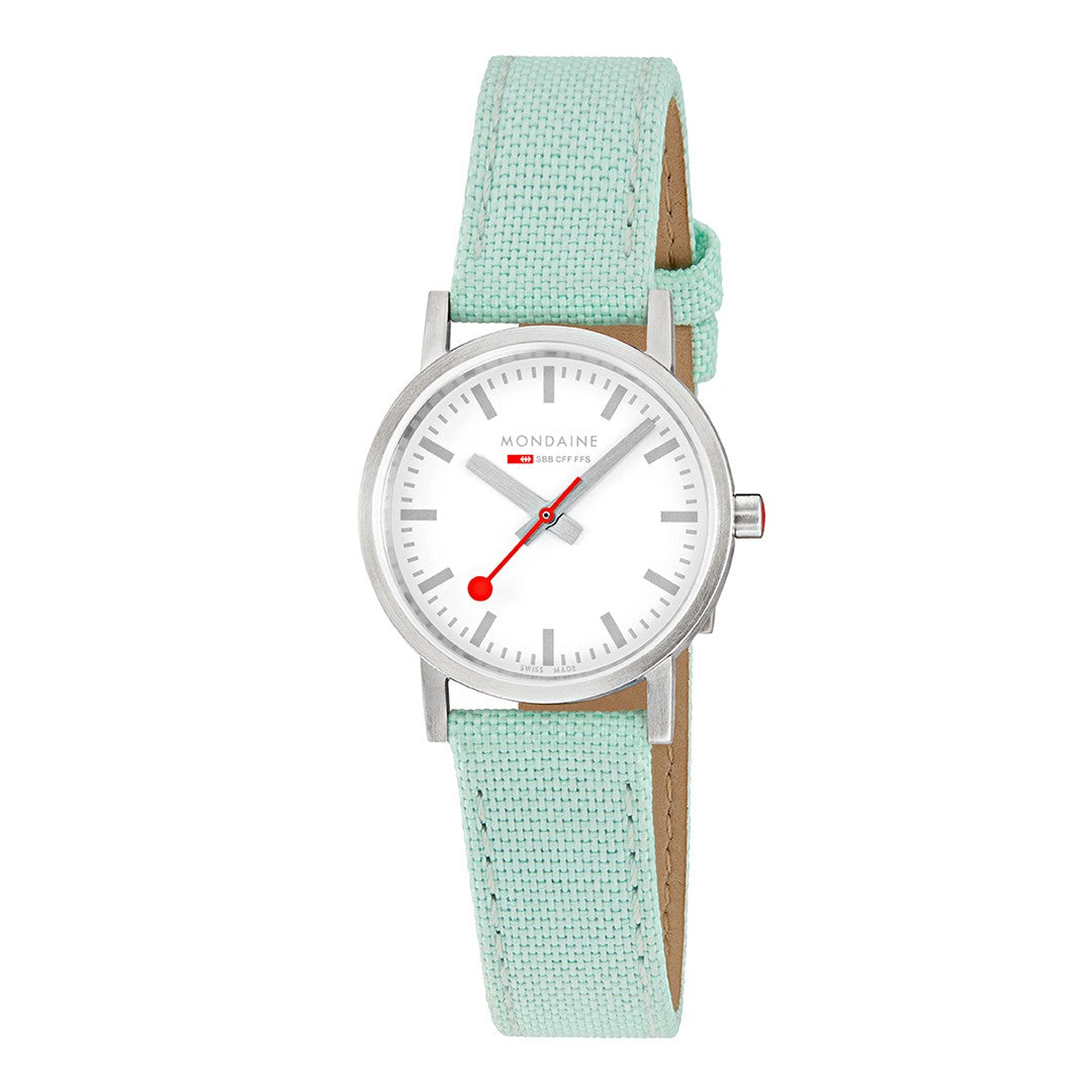 Mondaine Classic Verde Acqua orologio 30mm quarzo
