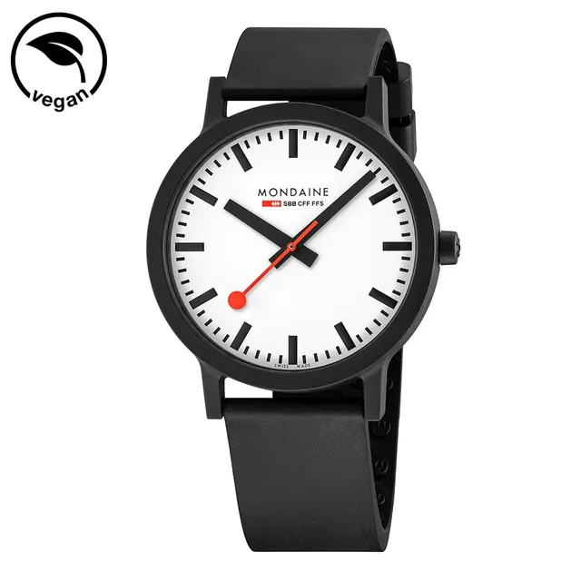 Mondaine Essence Bianco 41 mm quarzo eco-sostenibile