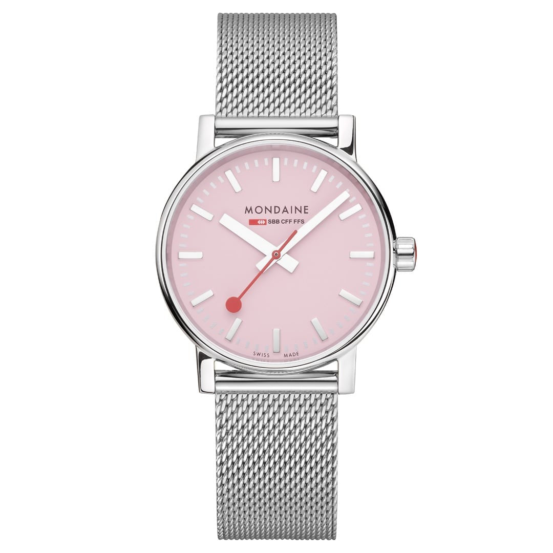 Mondaine evo2 Rosa 35mm orologio quarzo milanese