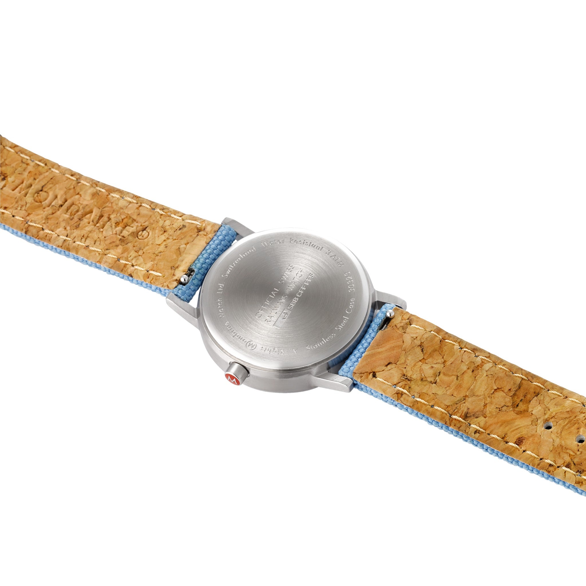 Mondaine Classic Azzurro orologio 30mm quarzo