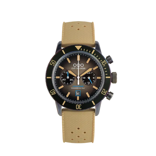 Out Of Order Pilot Sand orologio cronografo 43 mm marrone