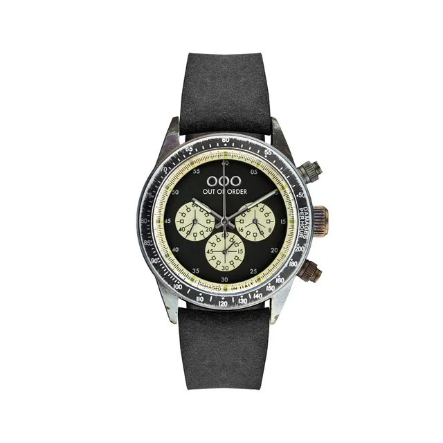 Out Of Order Black Black cronografo 42 mm nero