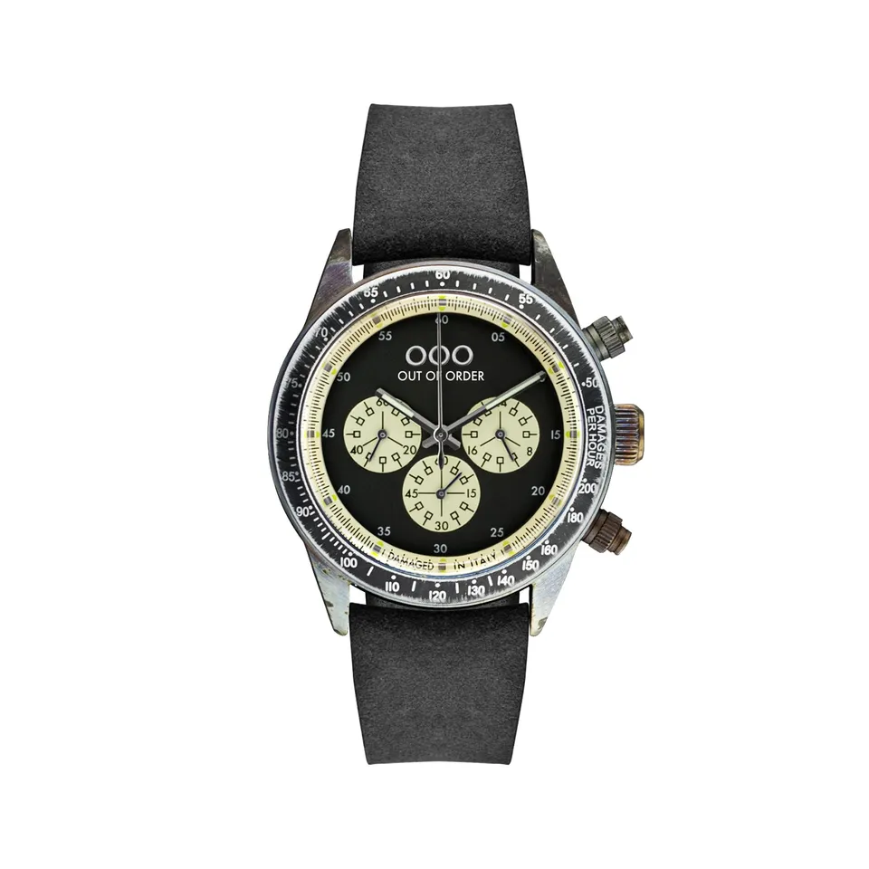Out Of Order Black Black cronografo 42 mm nero