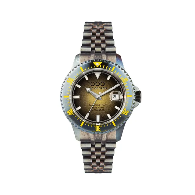 Out Of Order Automatico 9K Yellow orologio giallo