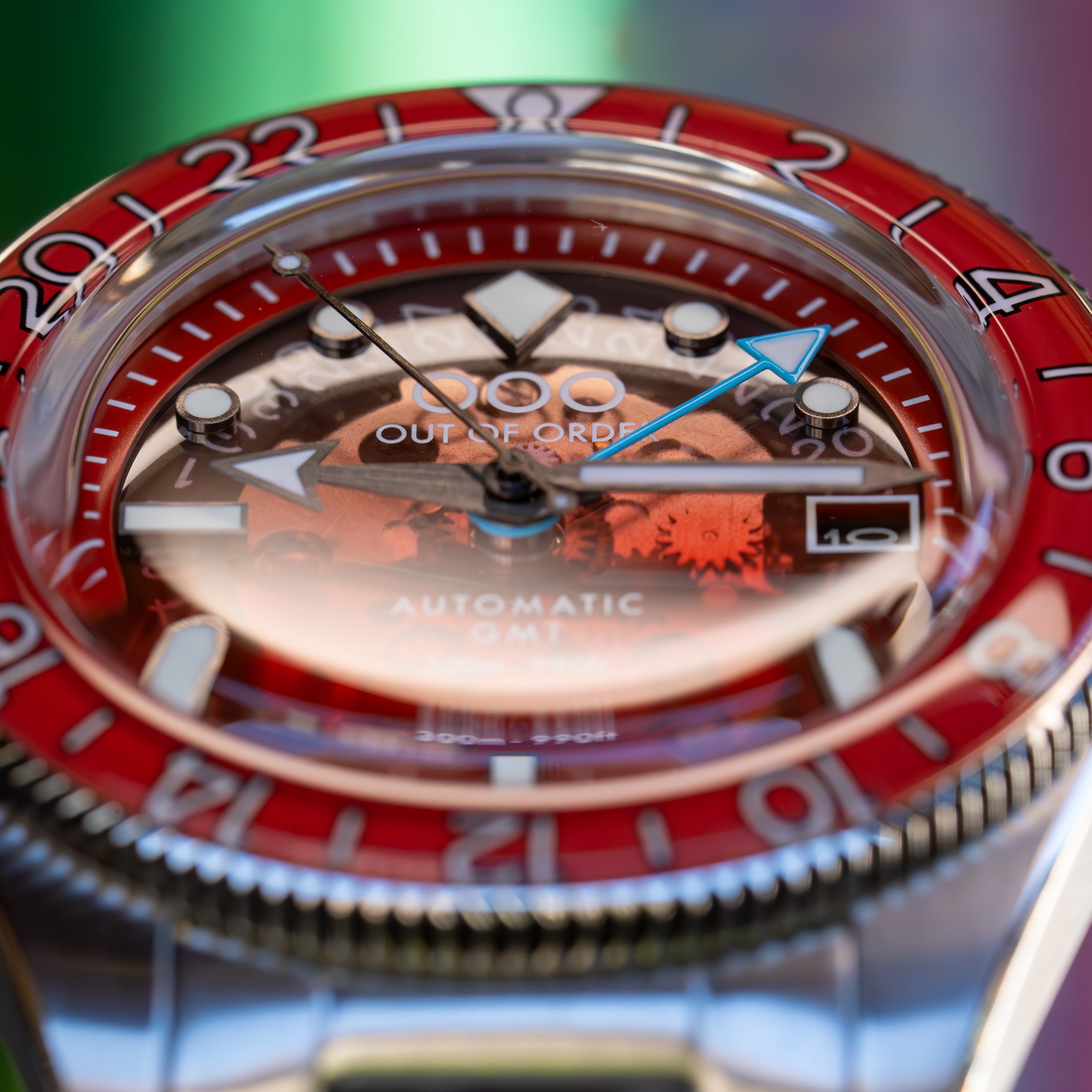 Out Of Order Shaker Spritz Bitter orologio GMT 40 mm rosso