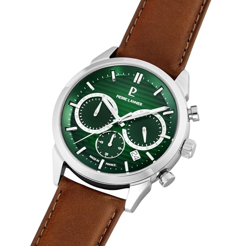 Pierre Lannier Monarck cronografo acciaio 43 mm