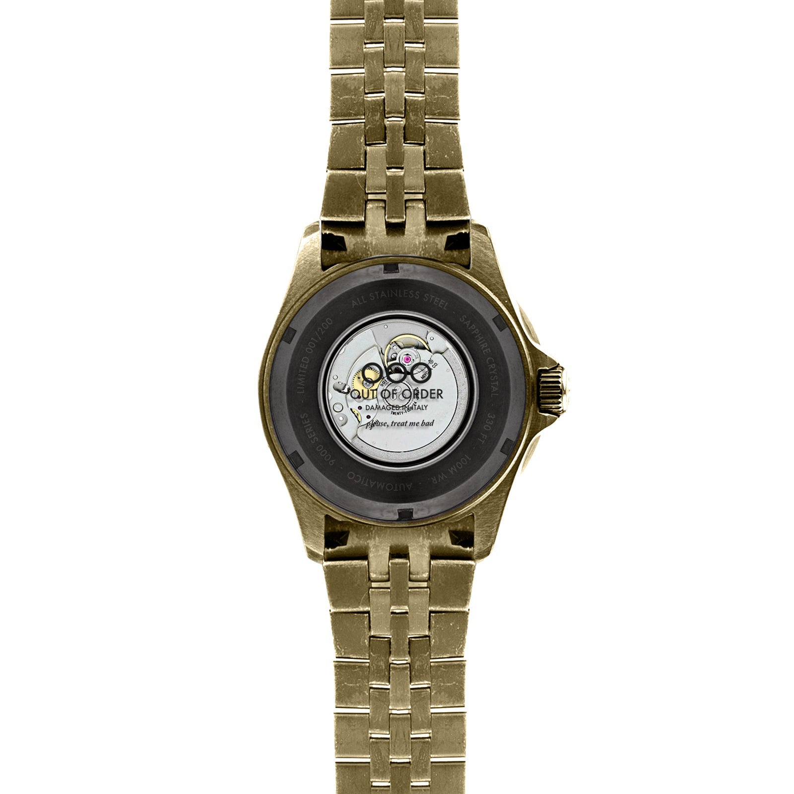 Out Of Order Automatico 9K Red orologio automatico 44mm rosso bronzo