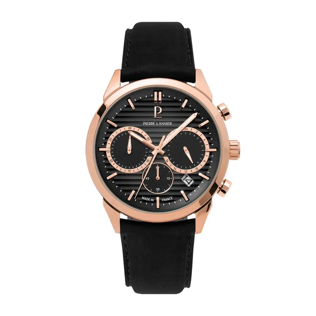 Pierre Lannier Monarck Orologio Cronografo 43 mm Acciaio 5 ATM