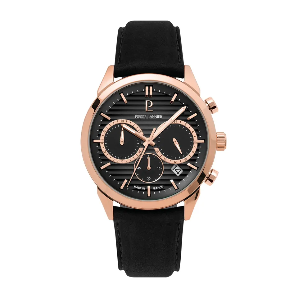 Pierre Lannier Monarck Orologio Cronografo 43 mm Acciaio 5 ATM
