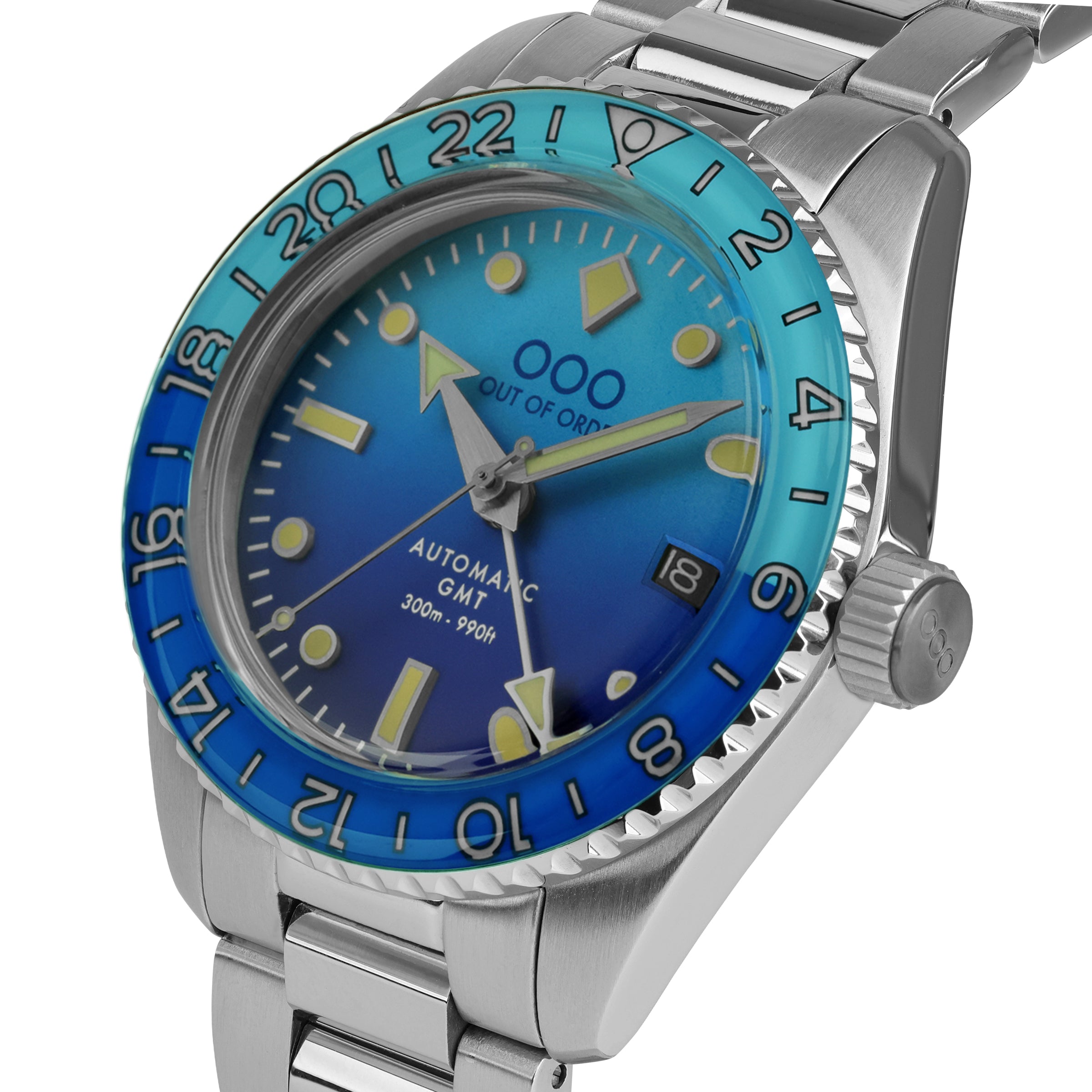 Out Of Order Shaker Bomba Blu orologio automatico GMT blu 40 mm