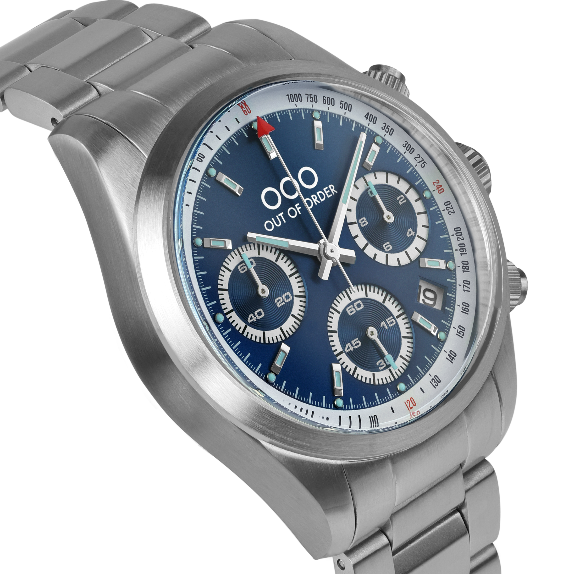 Out Of Order Sporty Cronografo quarzo 40mm blu acciaio