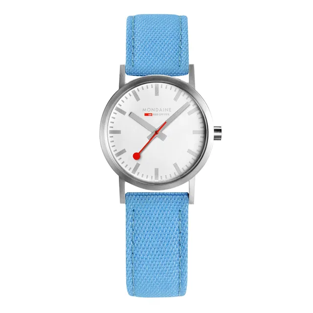 Mondaine Classic Azzurro orologio 30mm quarzo