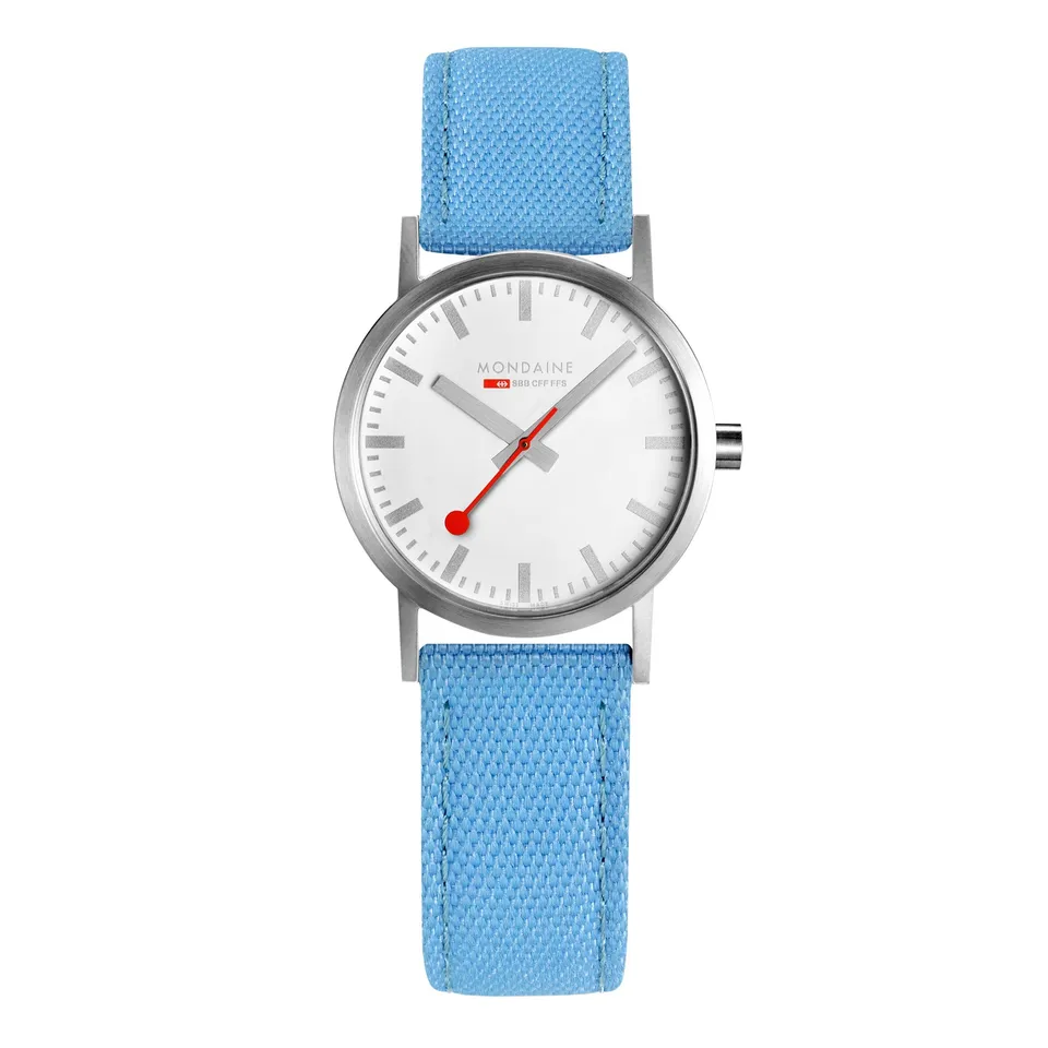 Mondaine Classic Azzurro orologio 30mm quarzo