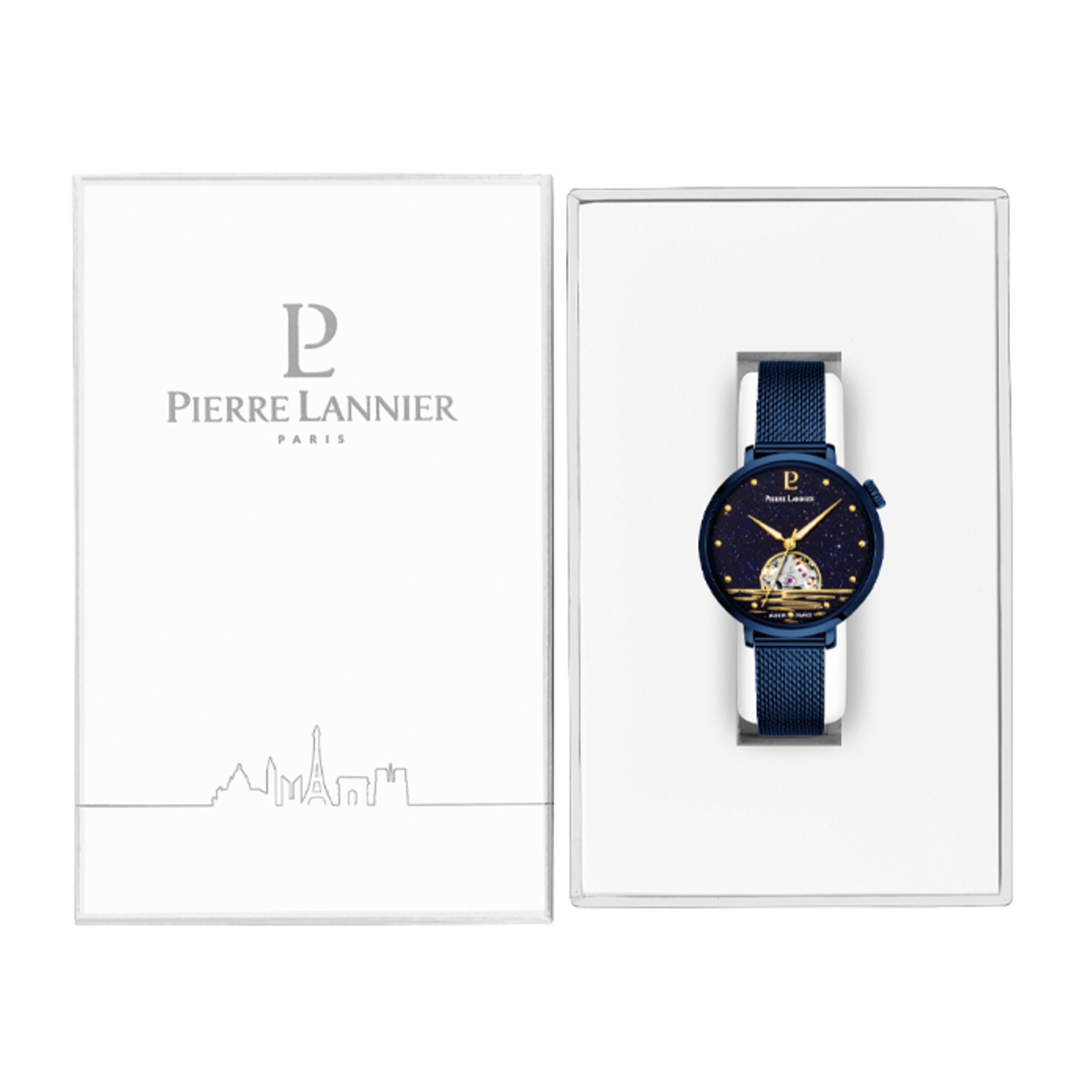 Pierre Lannier Australe Orologio Automatico 35mm Acciaio