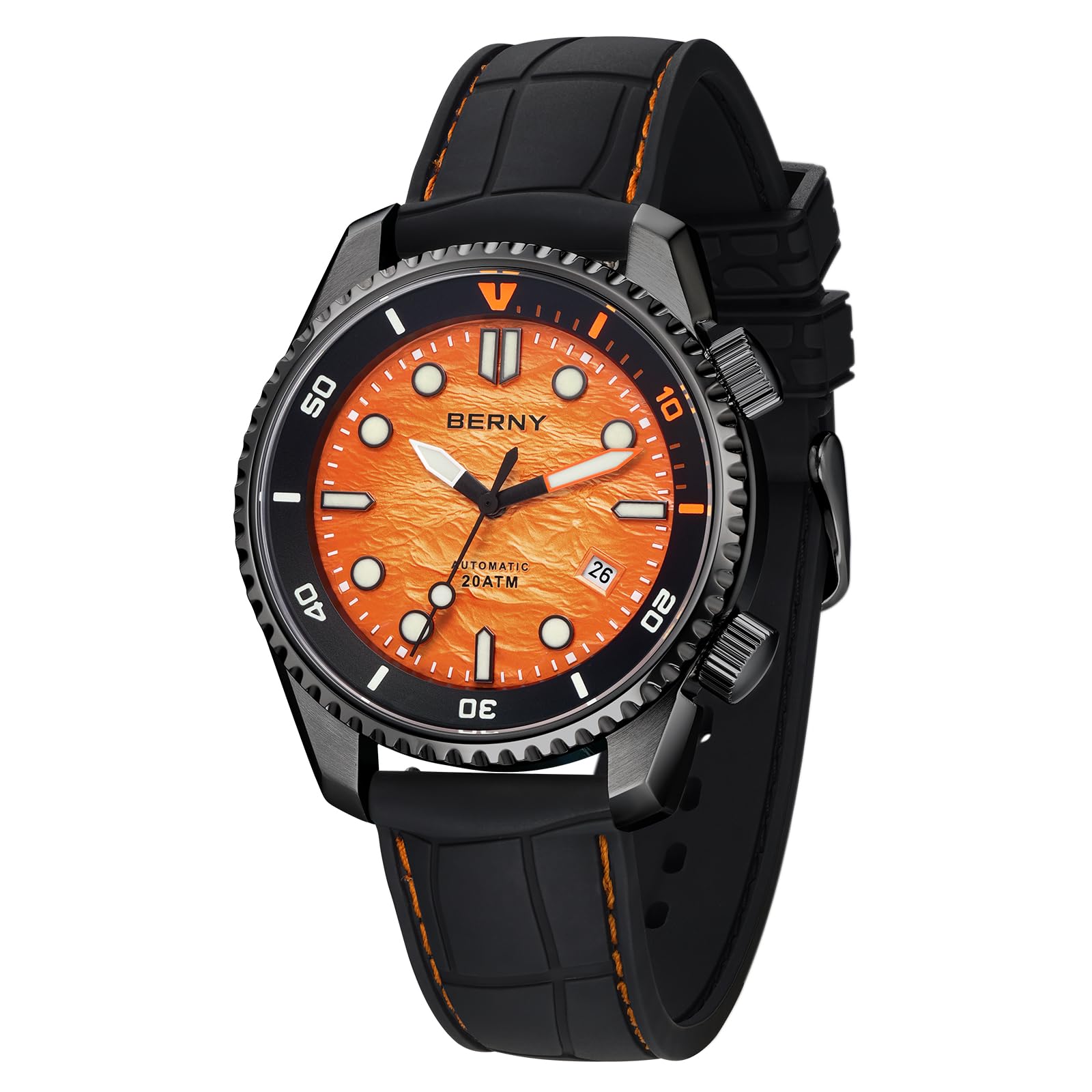 Berny Diver Miyota 8215 orologio automatico bianco