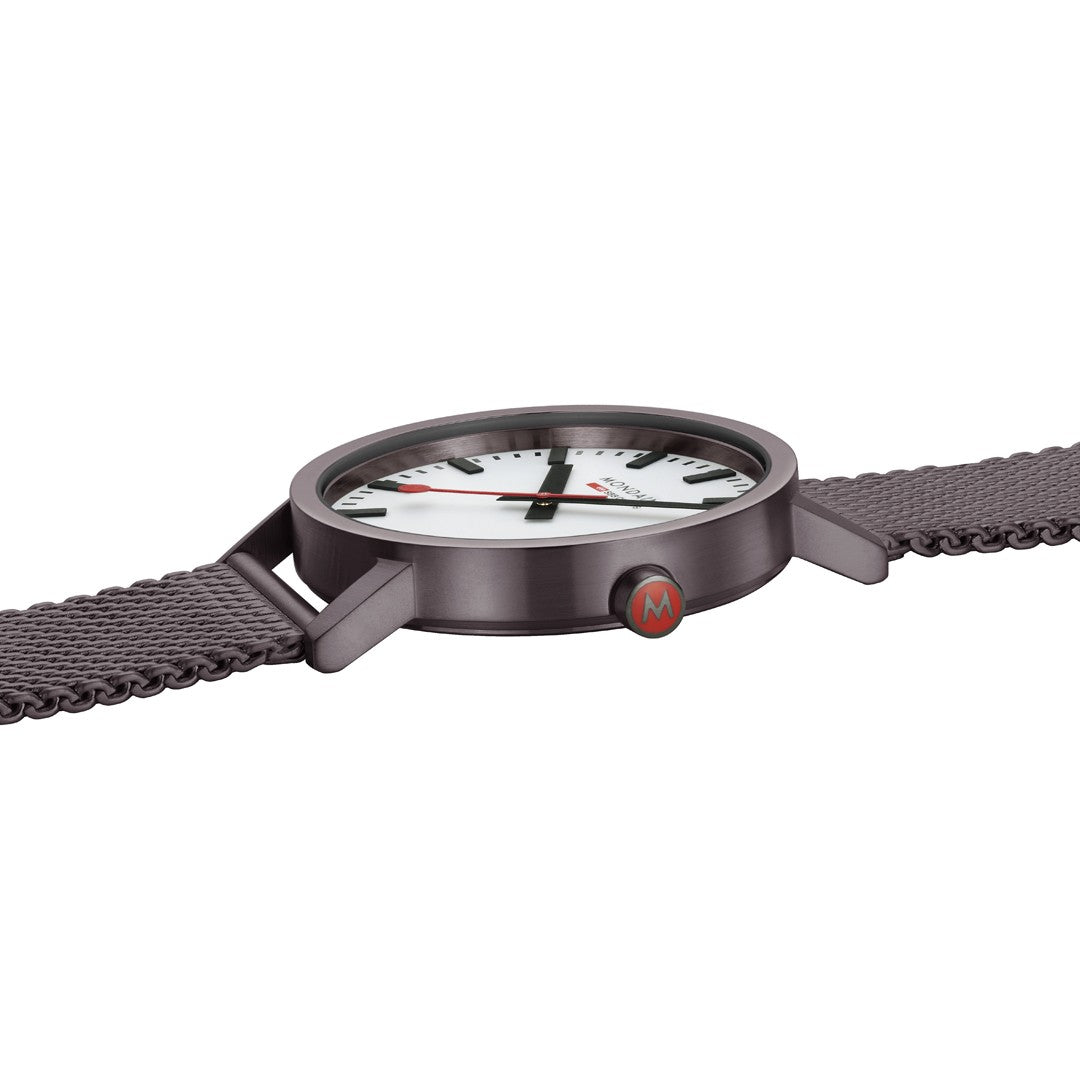 Mondaine Classic Cioccolato 40mm orologio quarzo