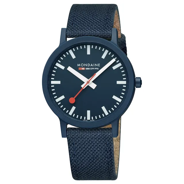 Mondaine Essence Blu 41mm orologio quarzo