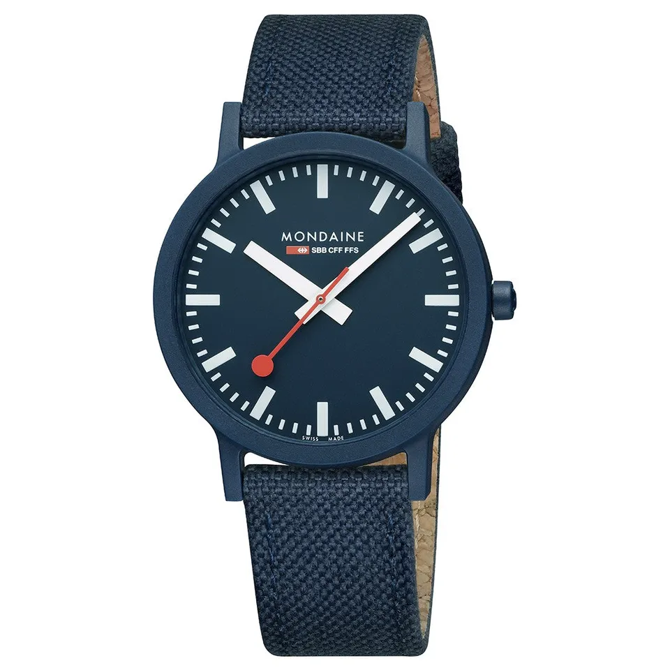 Mondaine Essence Blu 41mm orologio quarzo