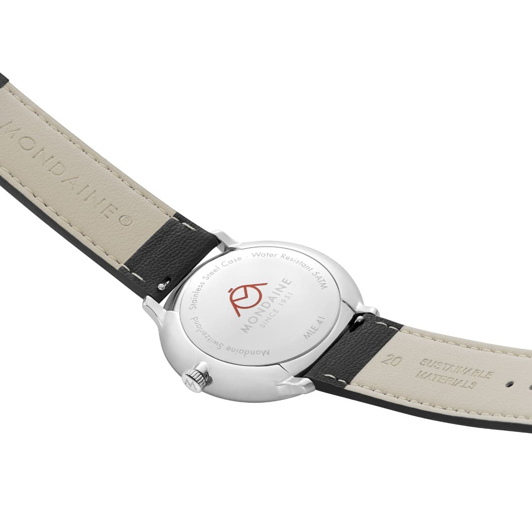 Mondaine Doppio Solar Nero 41mm orologio solare