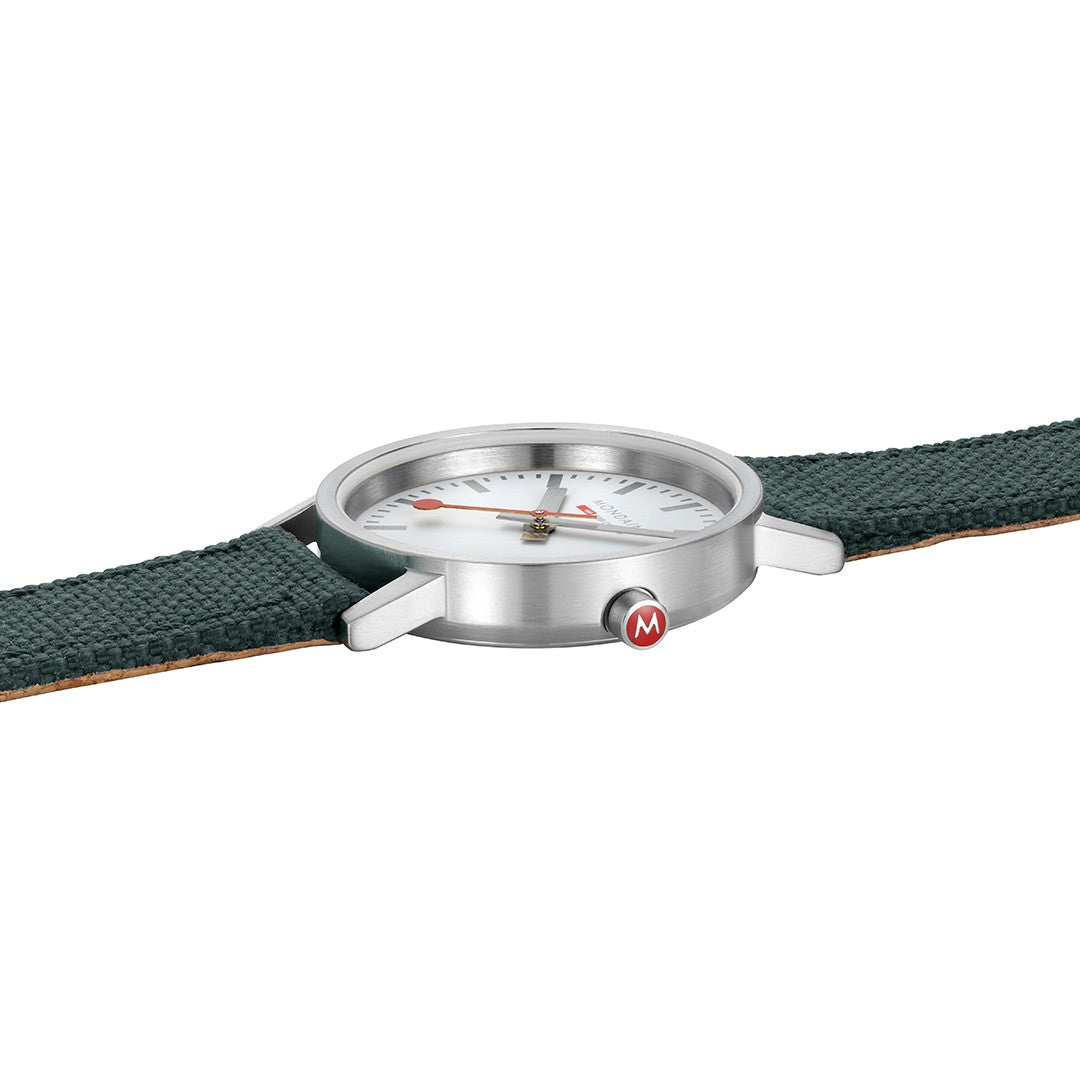 Mondaine Classic orologio 30mm verde quarzo