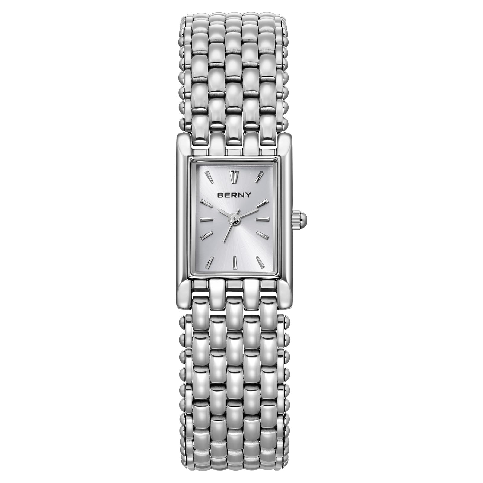 Berny orologio quarzo donna acciaio bianco piccolo