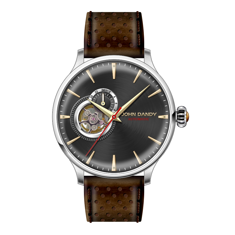 John Dandy JD3213 orologio acciaio trasparente