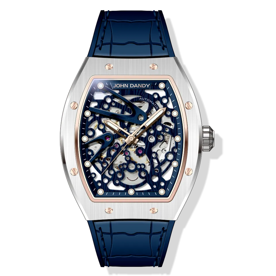 John Dandy JD4433 orologio automatico Silver Black
