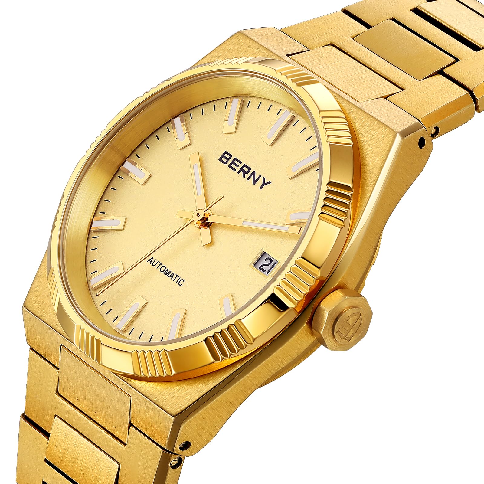 Berny AM053VM orologio automatico uomo oro 5ATM