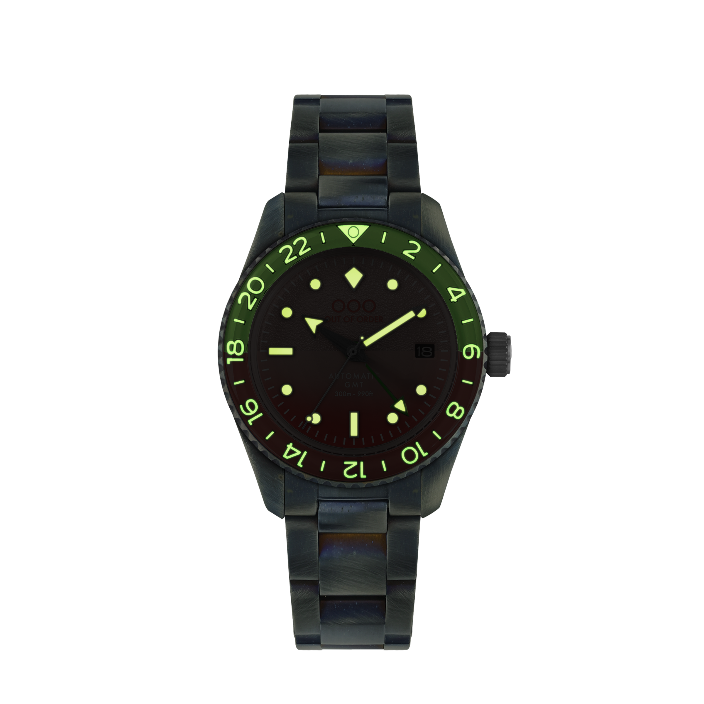 Out Of Order Shaker Paloma orologio GMT pesca 40mm