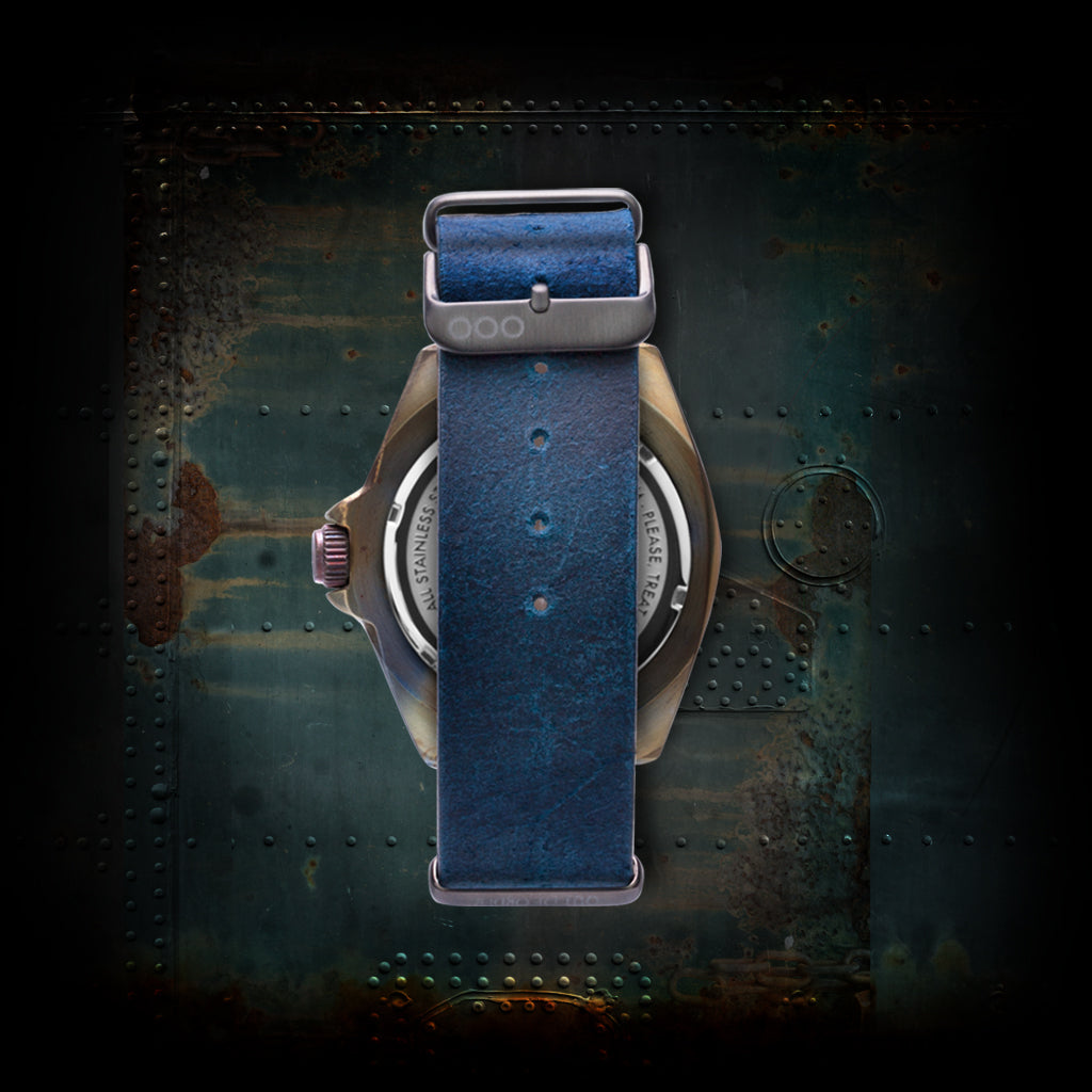 Out Of Order Scorpione orologio quarzo 44mm blu rosso