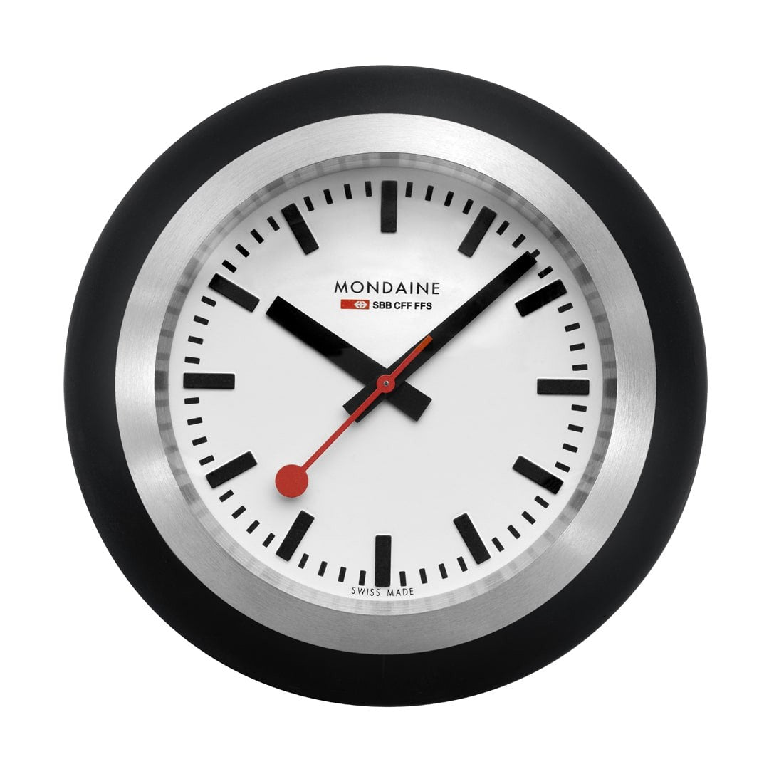 Mondaine Globe orologio da tavolo 60mm nero