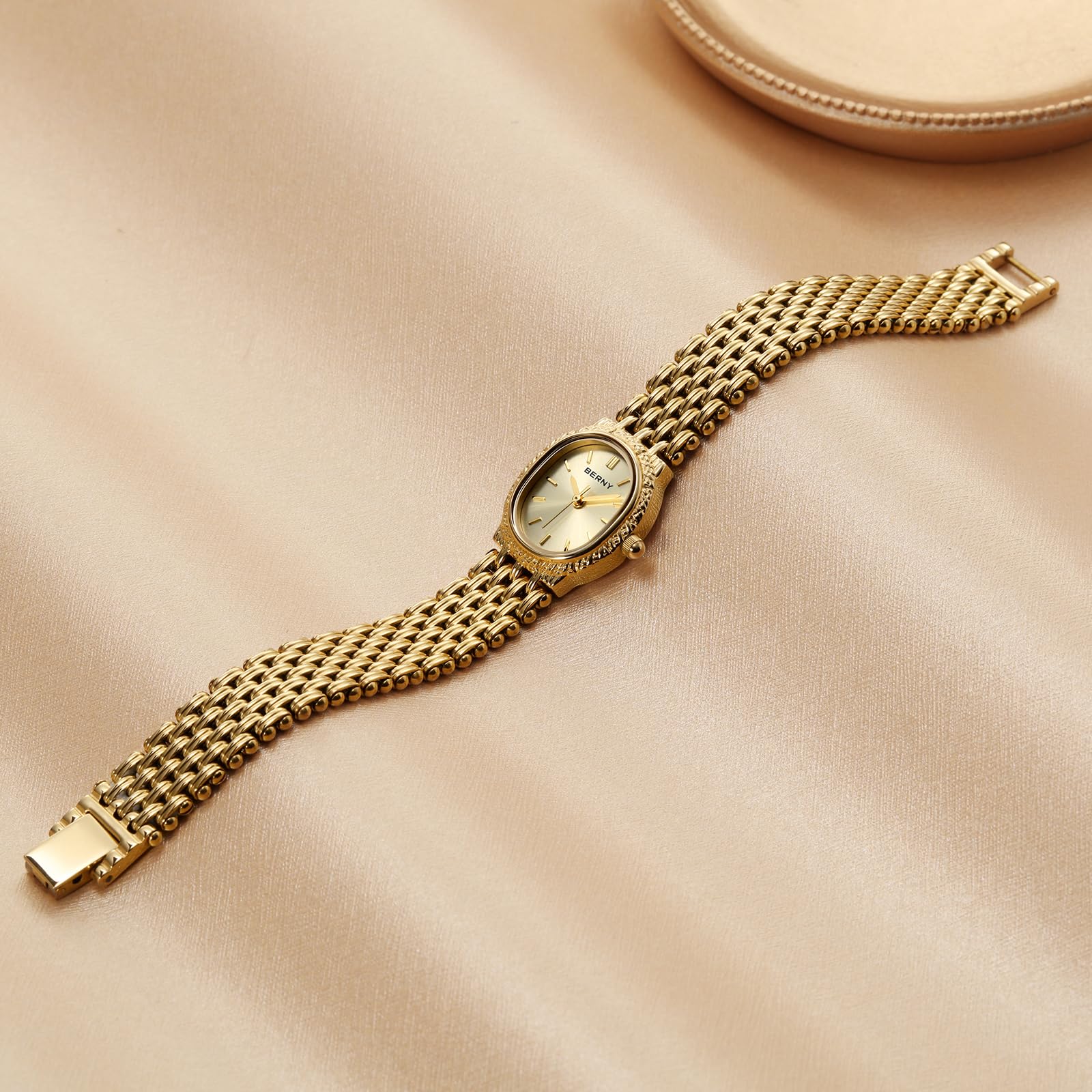 Berny Oro Orologio Donna Ovale Oro Quarzo Piccolo