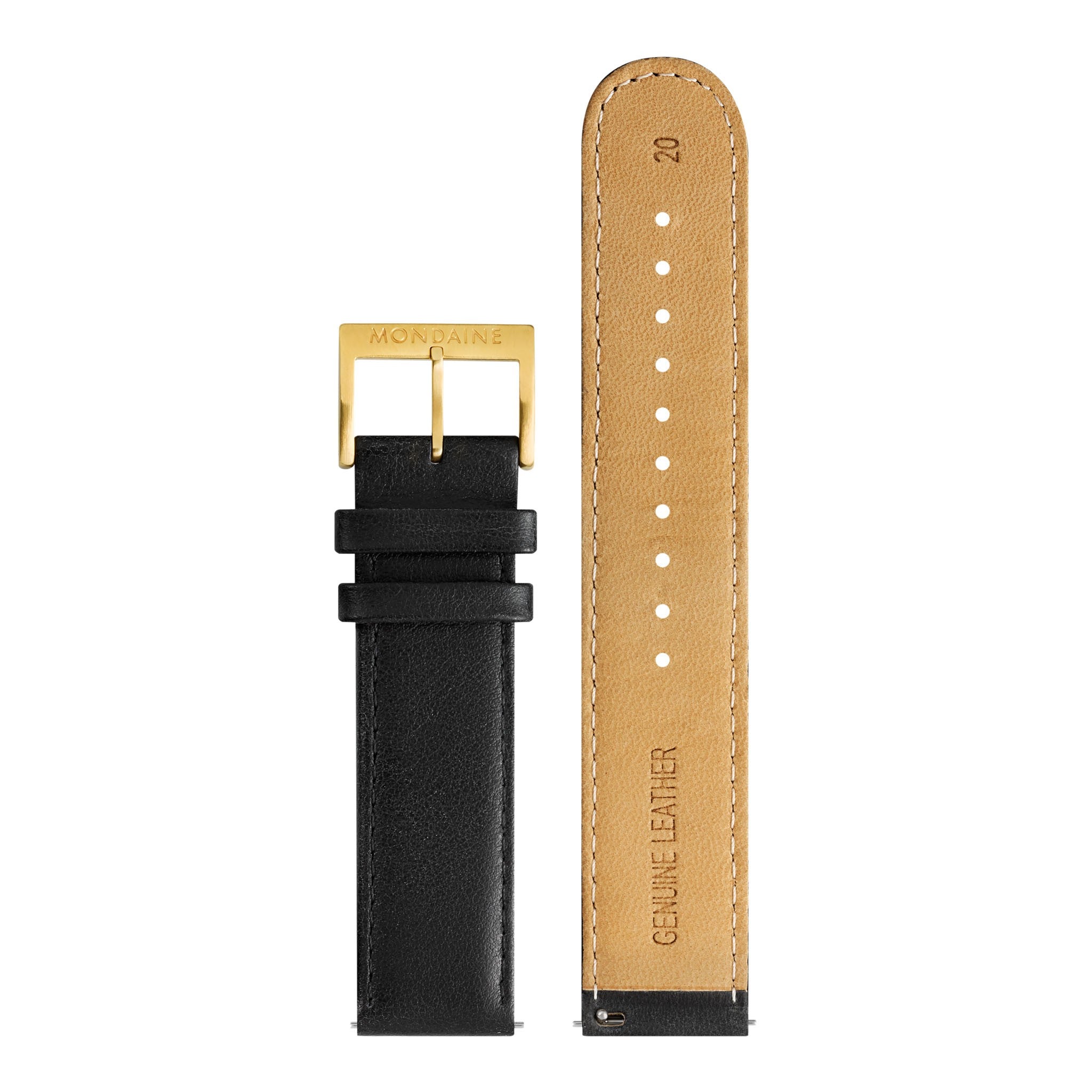 Mondaine evo2 Big orologio oro 40 mm pelle
