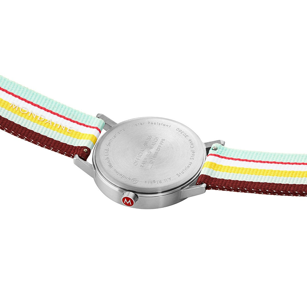 Mondaine Cinturino Tessuto Multicolore 20 mm cambio rapido