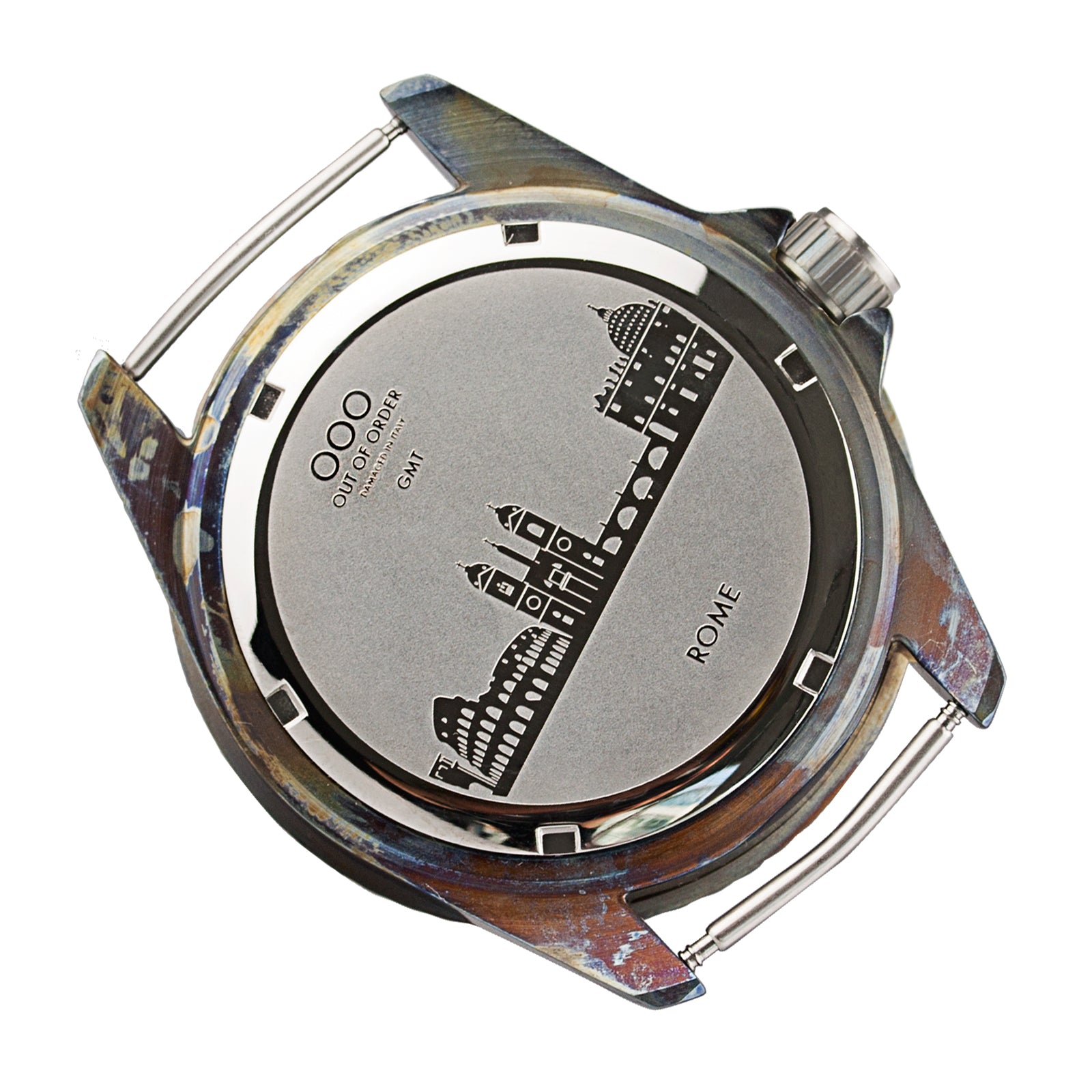 Out Of Order GMT Rome orologio quarzo azzurro 44 mm