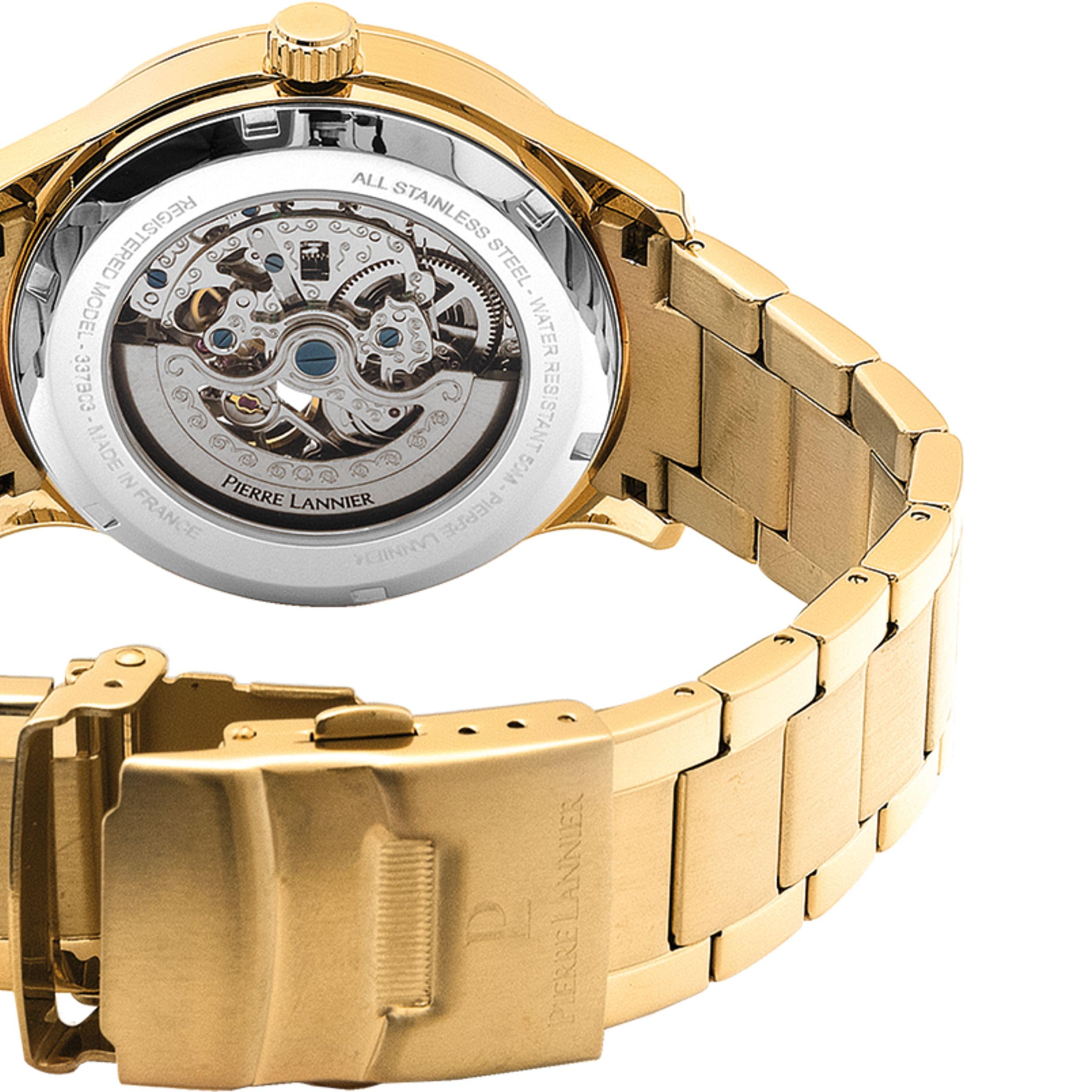 Pierre Lannier Fleuret orologio automatico nero 42,5 mm