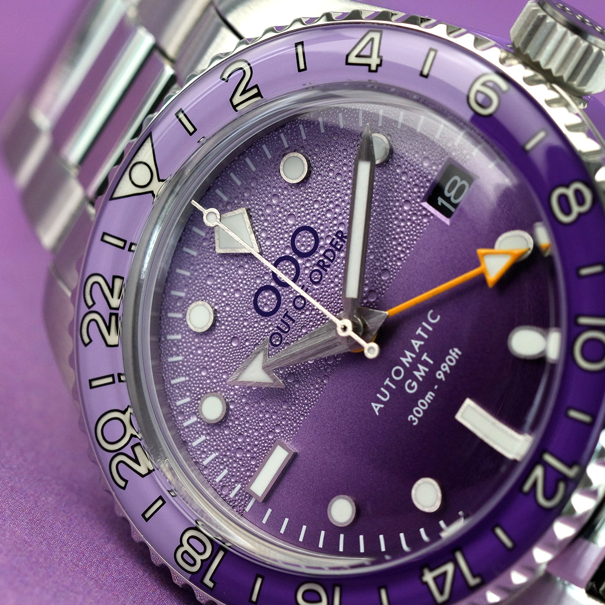 Out Of Order Shaker Dark Violet orologio GMT 40mm automatico