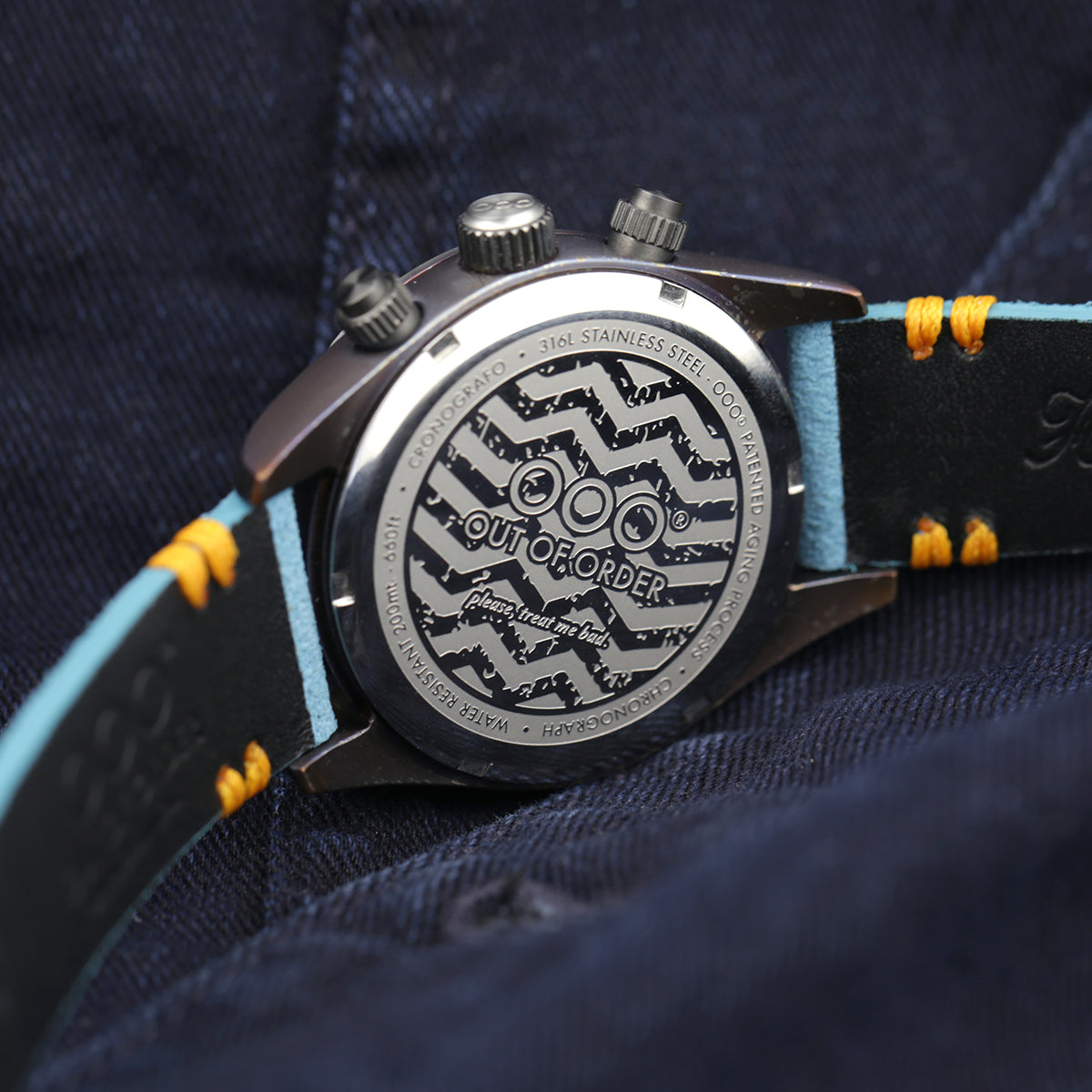 Out Of Order Sporty Azure Cronografo orologio blu 40 mm