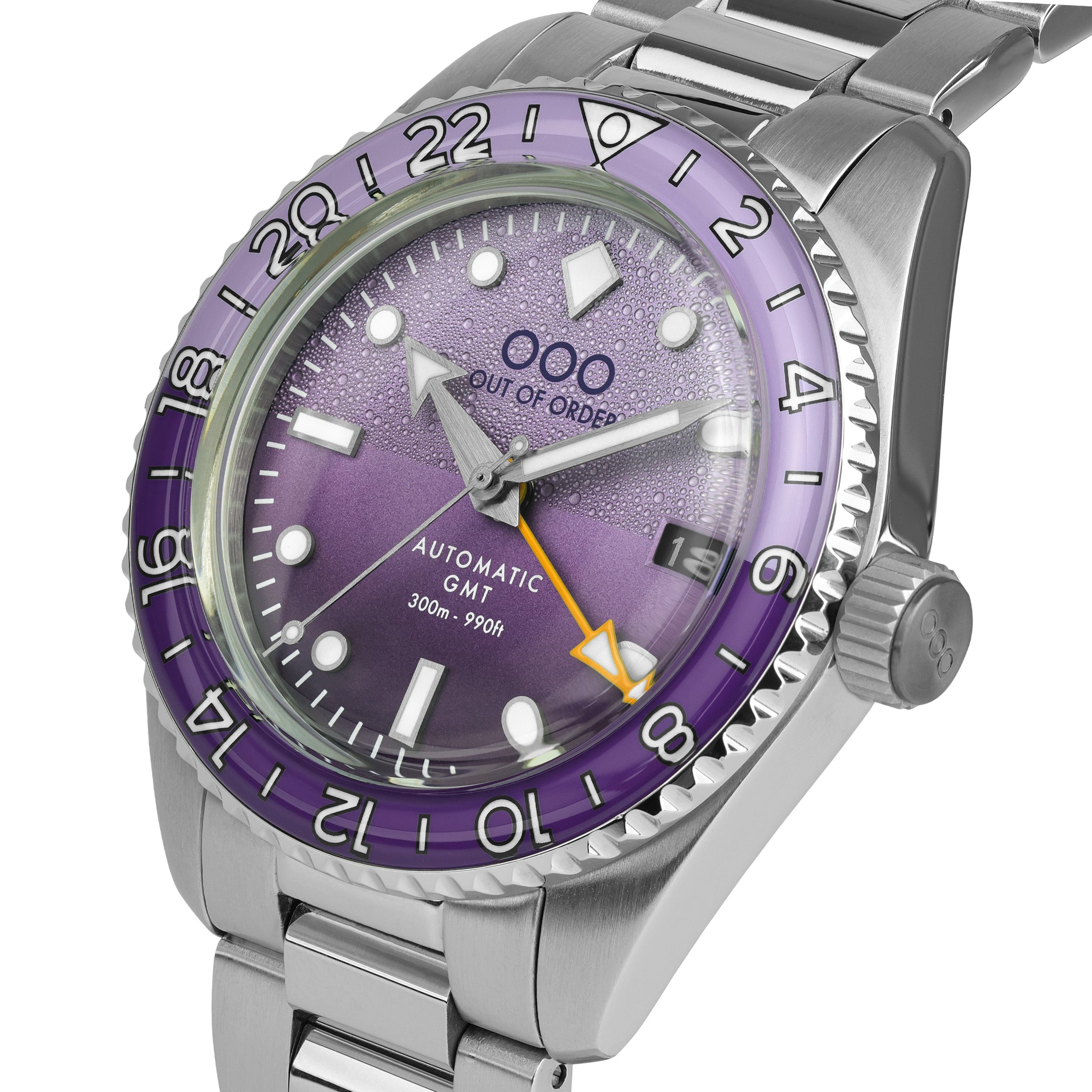 Out Of Order Shaker Dark Violet orologio GMT 40mm automatico
