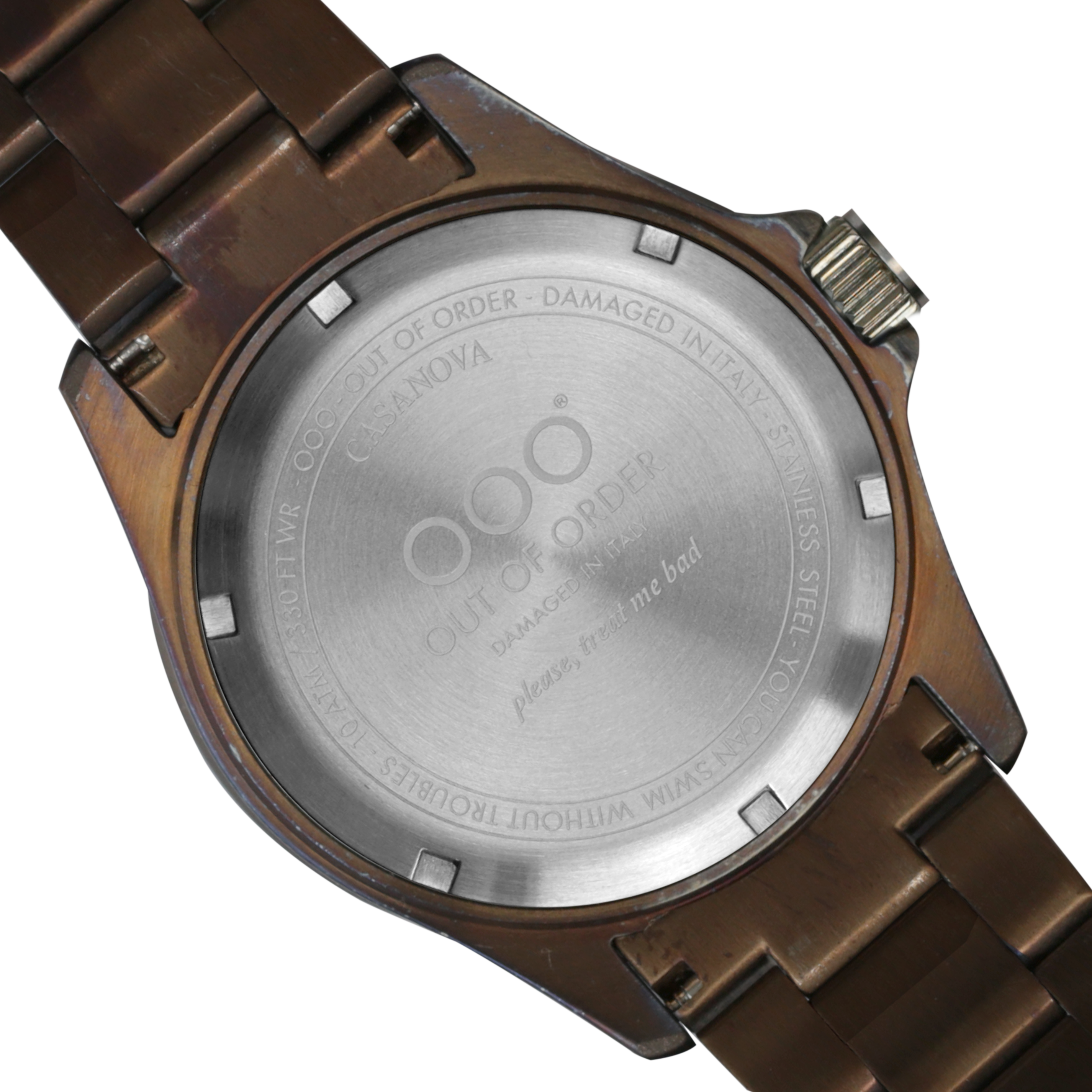 Out Of Order Casanova Kiwi orologio acciaio verde 44 mm